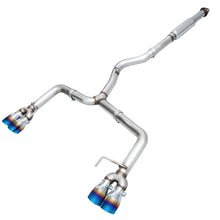 Load image into Gallery viewer, AWE Tuning 12-14 Subaru WRX STI Sedan Track Edition Exhaust - Vapor Blue Quad Tips (102mm)
