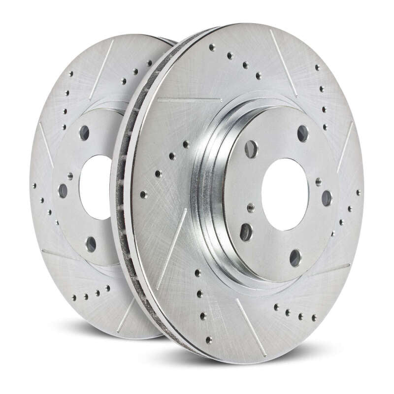 Power Stop 21-24 Ford Edge Front Drilled & Slotted Rotor (Pair)