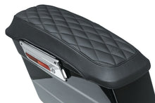 Load image into Gallery viewer, Mustang 93-13 Harley FL Touring Saddlebag Lid Covers Diamond Stitch - Black