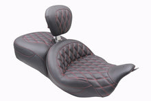 Load image into Gallery viewer, Mustang 08-25 Harley FL Touring Rd King Sp, Rd Glide Ltd, Dble Diamond ST Backrest - Black/AB
