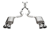 Corsa 20-22 Ford Mustang GT500 3.0in Dual Rear Exit Catback w/ Twin 5.0in Polish Slash Cut Pro Tips
