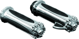 Kuryakyn Premium Zombie Grips With Throttle Boss Dual Cable Chrome