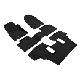 3D MAXpider 13-26 Dodge Durango 6-Seat Elegant 1st & 2nd Row Floor Mat - Black (4pc)