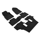 3D MAXpider 13-26 Dodge Durango 6-Seat Elegant 1st & 2nd Row Floor Mat - Black (4pc)