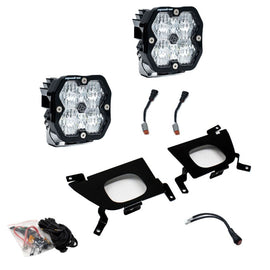 Baja Designs 19-22 Chevy 1500 / 20-22 2500/3500 Squadron Sport 2.0 Fog Pocket Kit (WC) - Clear