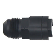 Load image into Gallery viewer, DeatschWerks 8AN Male Flare to 3/8in Female EFI Quick Connect Adapter - Anodized DW Titanium