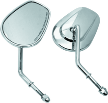 Load image into Gallery viewer, Bikers Choice Chrome Tapered Short Stem Mirrors Pr