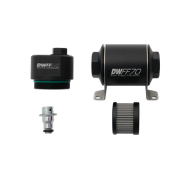 DeatschWerks DWFFR-X 70mm Billet Fuel Filter Regulator - 10 Micron