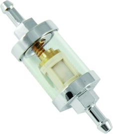 Bikers Choice Chrome Clear View Fuel Filter 1/4 Inch Hose Universal