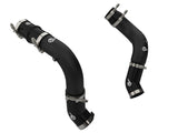 aFe BladeRunner 3in & 3-1/2in AL Hot and Cold Charge Pipe Kit Black RAM Diesel Trucks 25-26 L6-6.7L
