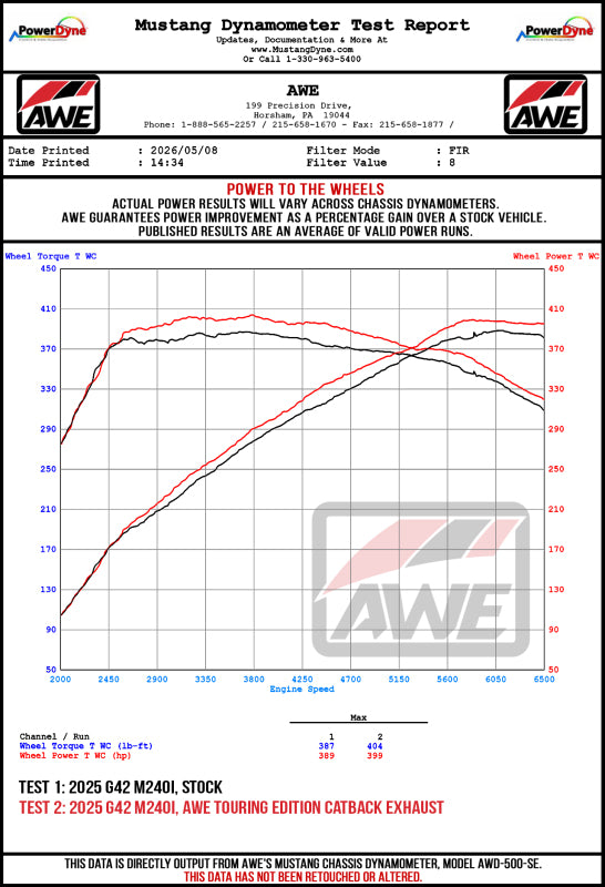 AWE Tuning 22-26 BMW M240i (G42) Touring Edition Exhaust - OE Tips