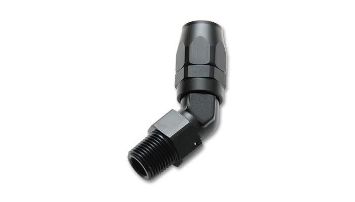 Vibrant Male NPT 90 Degree Hose End Fitting -6AN - 1/8 NPT