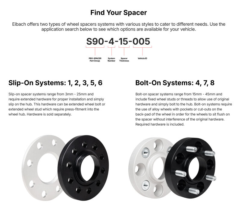 Eibach 14-18 BMW 228i Pro-Spacer Kit (12mm Pair) (Black)