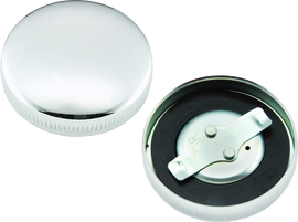 Bikers Choice 36-E73 Chrome Early Non-Vented Gas Cap Fatbob Tank Left Side Replaces H-D 61103-65