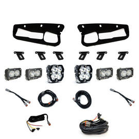 Baja Designs 21-25 Ford Bronco Squadron 2.0 (Spot) / S2 Sport D/C & W/C FPK Steel Bumper w/UP -Clear