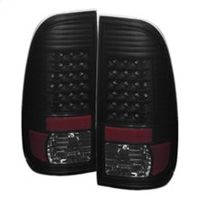 Load image into Gallery viewer, xTune Ford F250/350/450/550 Super Duty 99-07 LED Tail Lights Black Smoke ALT-JH-FF15097-LED-BKSM