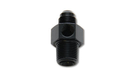 Vibrant -6AN Male to 3/8in NPT Male Union Adapter Fitting w/ 1/8in NPT Port