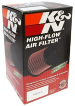 Load image into Gallery viewer, K&amp;N Universal Chrome Round Tapered Air Filter 3in FlangeID / 6in Base OD / 4.5in Top OD / 8in Height