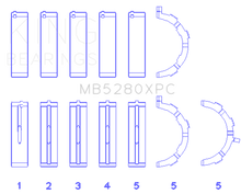 Load image into Gallery viewer, King Ford 4.6L/5.4L V8 SOHC Performance Coated Main Bearing Set - Size STD