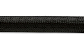 Vibrant -8 AN Black Nylon Braided Flex Hose (2 foot roll)