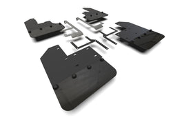 Rally Armor 19-25 Jeep JT Gladiator (Mojave/Rubicon) Black Mud Flap w/Metallic Black Logo