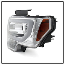Load image into Gallery viewer, Spyder Ford F150 13-14 Projector Factory Xenon Model- Light Bar DRL Chrm PRO-YD-FF15013-LBDRL-HID-C