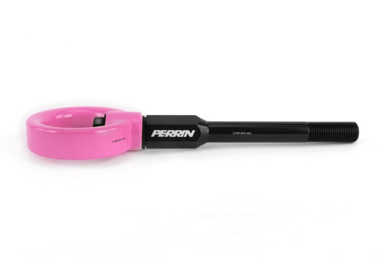 PERRIN 02-07 Subaru WRX/STI Tow Hook Kit (Front) - Hyper Pink