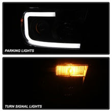 Load image into Gallery viewer, xTune Toyota Tundra 07-13 LED Light Bar Projector Headlights Black PRO-JH-TTU07-LED-BK