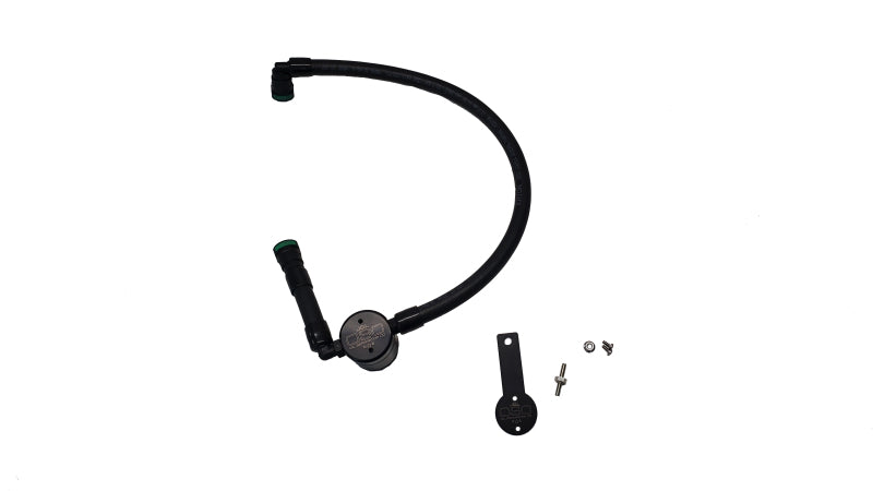J&amp;L 16-25 Dodge Durango / Jeep Grand Cherokee 3.6L Oil Separator 3.0 Passenger Side - Black Anod