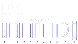 King Engine Bearings Performance Main Race Bearing Set - Size 0.25mm